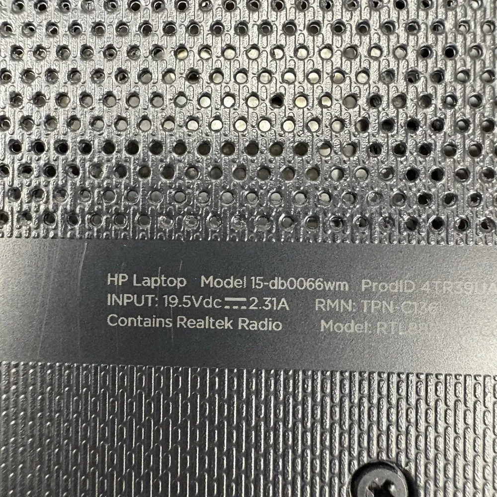 HP Laptop Notebook Computer 15.6 inch Ryzen 3 AMD Radeon 15-DB0066WM Tested Work